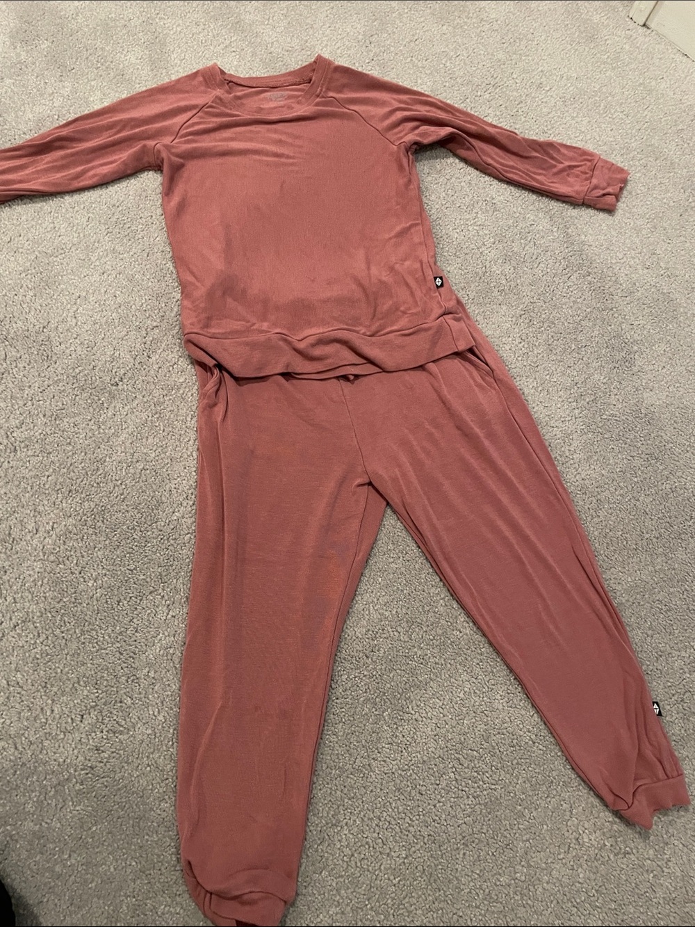 Kyte BABY Two-Piece Lounge Set in Dusty Mauve
